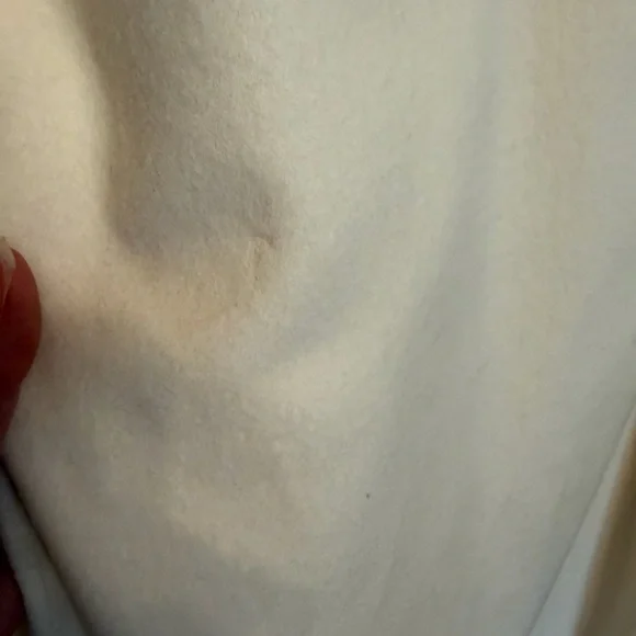 Absolutely Stunning Winter White 100% Wool full length coat with Rabbit collar! - Picture 11 of 17